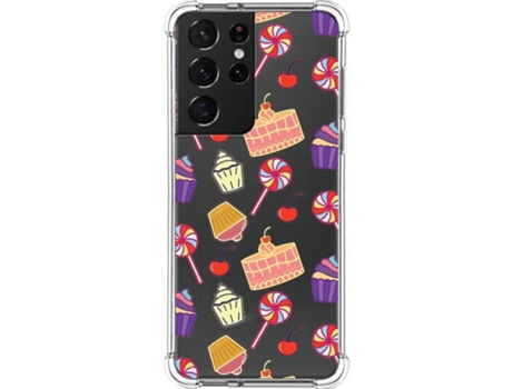 Carcasa Samsung Galaxy S21 Ultra 5G TUMUNDOSMARTPHONE Dulces 01 Multicolor