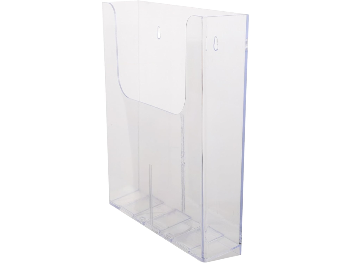 Soporte De Pared De Acrílico Transparente Tamaño A6 Para Folletos, Organizador De Documentos Colgante Sin Necesidad De Taladrar...