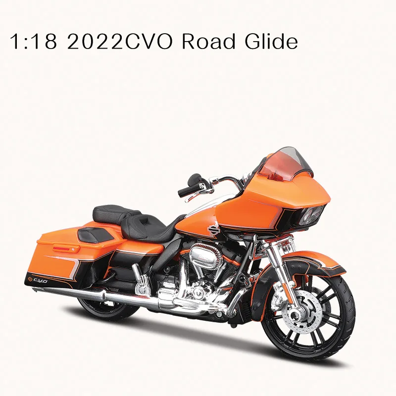(laranja) 1:18 Modelo De Motocicleta Em Liga Metálica Com Amortecedor - Brinquedo Colecionável