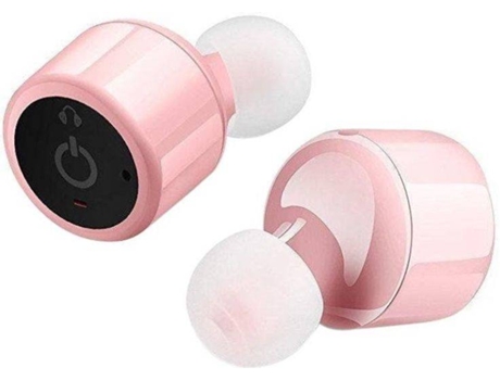 Auriculares Bluetooth True Wireless OHPA X1T (In Ear - Micrófono - Noise Cancelling  - Rosa)