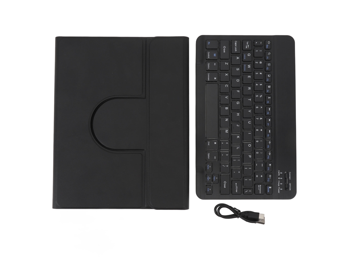 Capa Teclado Bluetooth Para Tablet Ios Pro 11in 2018-2020 Com Porta Caneta E Teclado Removível Preto