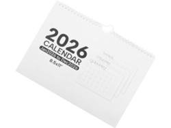 Calendario De Pared En Espiral, Planificador Mensual Para La Planificación Familiar Y Profesional