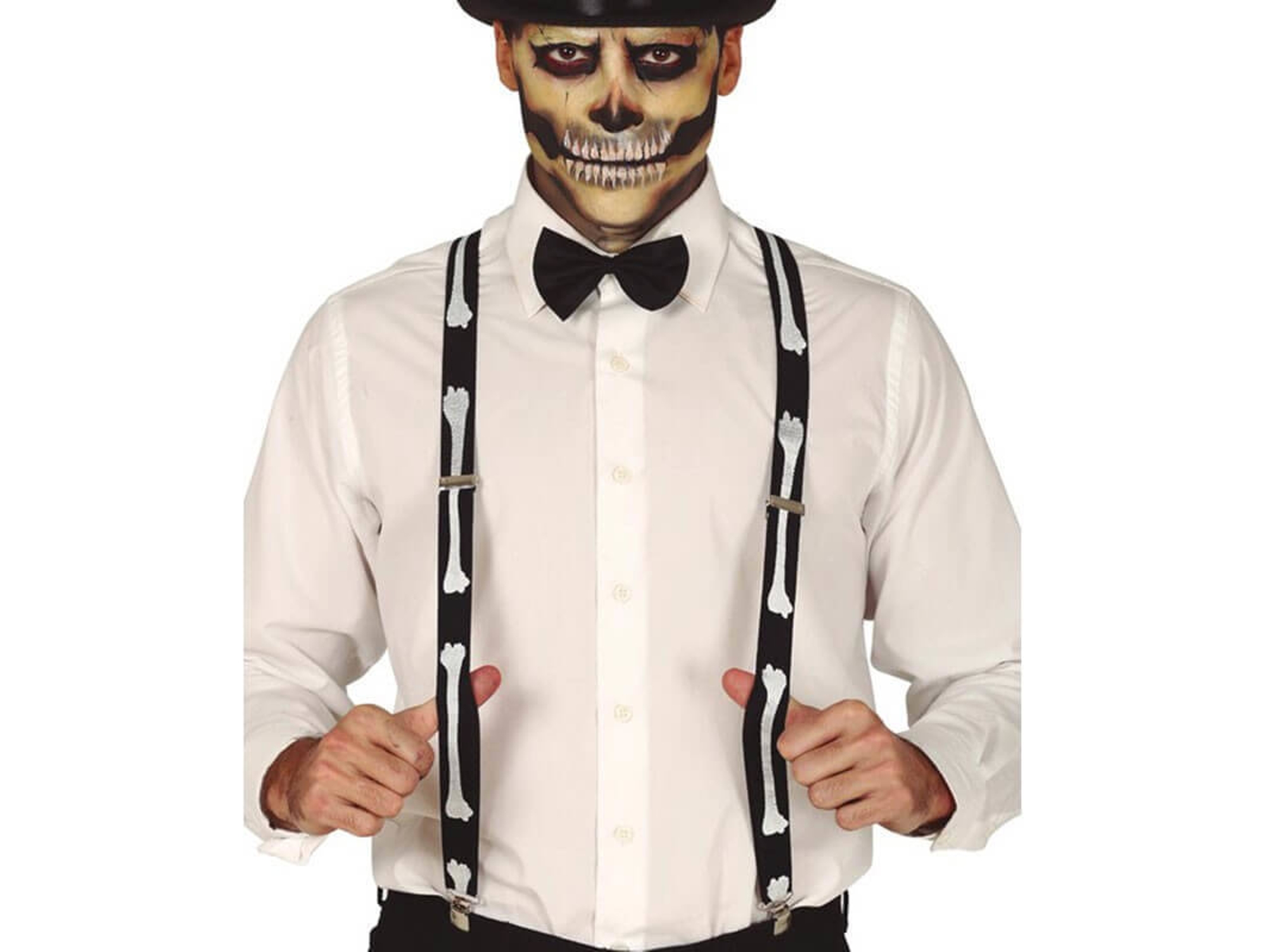 Tirantes DISFRAZZES Tirantes Con Hueso De Esqueleto (Talla: Talla Universal)