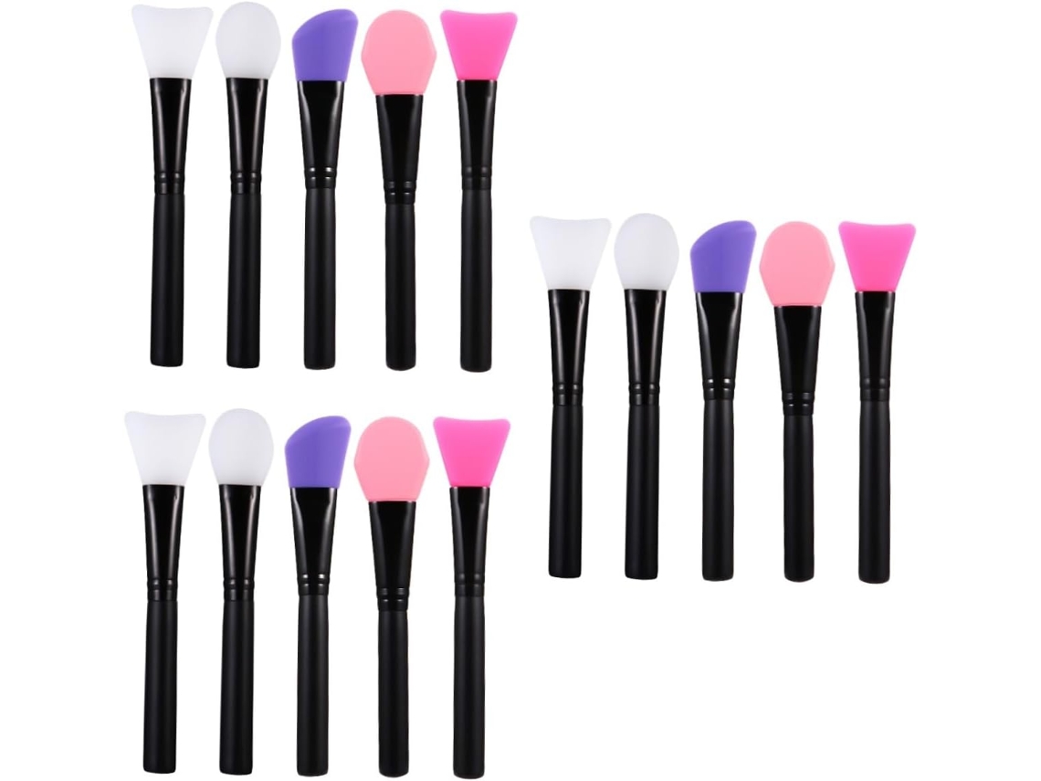 Juego De 15 Brochas De Silicona Para Aplicar Mascarillas Faciales Y Lociones.