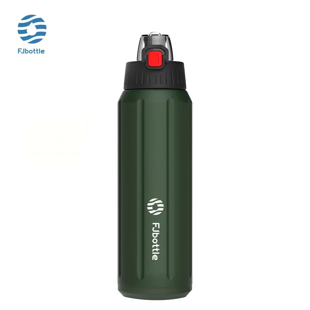 (verde Militar, 600 Ml) Vaso Térmico De Doble Pared, Acero Inoxidable, Con Aislamiento Al Vacío, A Prueba De Fugas.