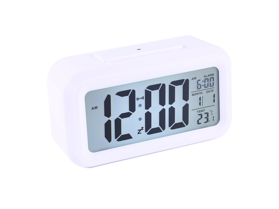 Reloj Despertador Digital Led Con Retroiluminación Automática, Temporizador, Calendario Y Pantalla De Temperatura Para Coche Y Escritorio.