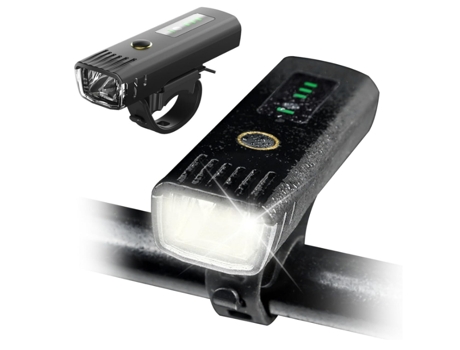 Luz de bicicleta, luz de bicicleta súper brillante de lúmenes altos, faros de bicicleta recargables por USB 4 modos 250 Lm luz delantera de ciclism...
