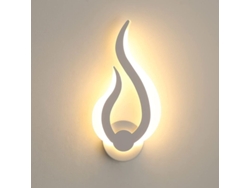 Lámpara De Pared Led Moderna De 10 W Y 3000 K Con Forma De Llama, 31 Cm, Ideal Para Salón, Dormitorio O Pasillo.