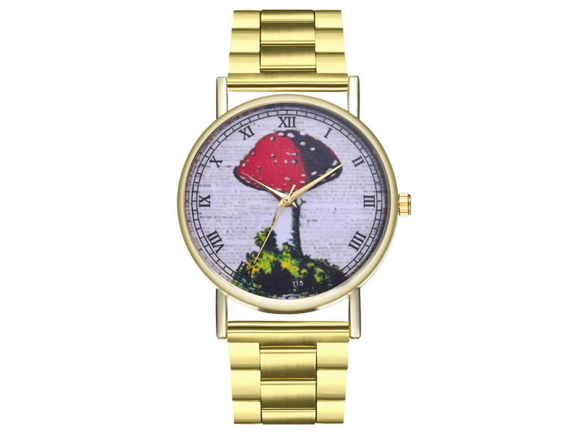 Reloj De Pulsera De Cuarzo Con Correa De Acero Casual Fashionable Para Hombre Y Mujer