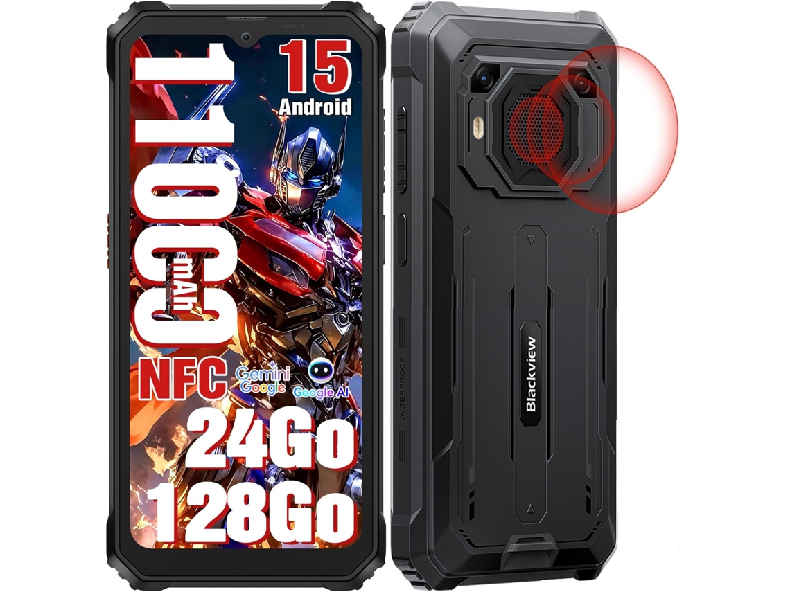 Smartphone BLACKVIEW BV6200 Plus (6.56'' - 24 GB - 128 GB - Negro)