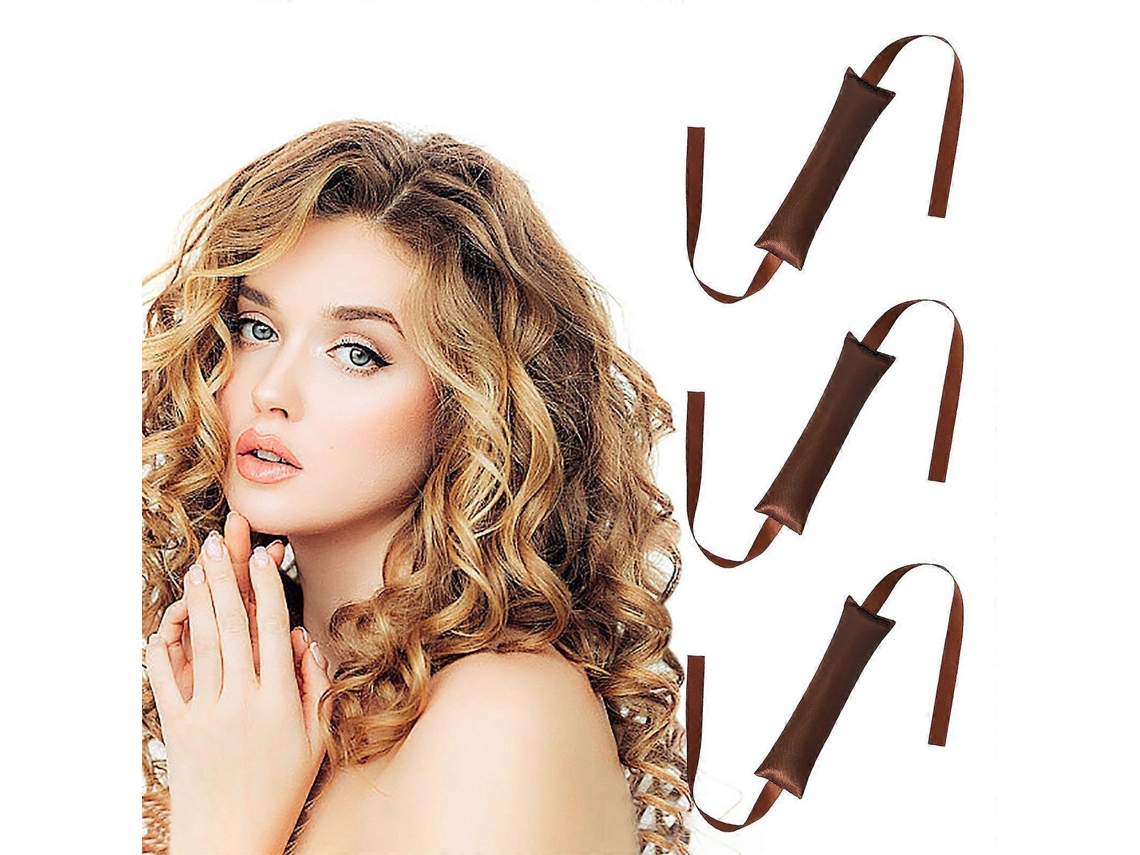 Pack de 3 rizadores térmicos que no dañan el cabello, rizadores fáciles de usar, cinta gruesa, estilo DW Rosewell Artifact
