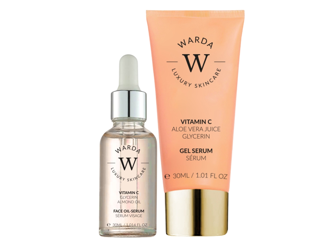 Suero en aceite iluminador con vitamina C (30 ml) + Suero en gel iluminador con vitamina C (30 ml)