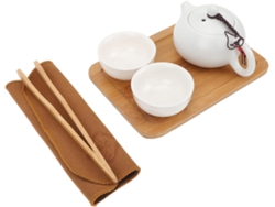 Té, Cerámica, Antiescaldaduras, Té De Viaje Portátil De Cerámica Con Diseño De Asa Para Tetera Y Tazas I