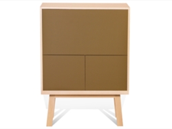 Escritorio MON PETIT MEUBLE FRANÇAIS de Madera Con Almacenamiento 90 cm de Ancho