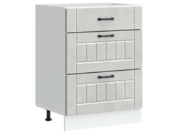 Maison Exclusive - Mueble Bajo De Cocina Lucca Madera Contrachapada Gris Cemento