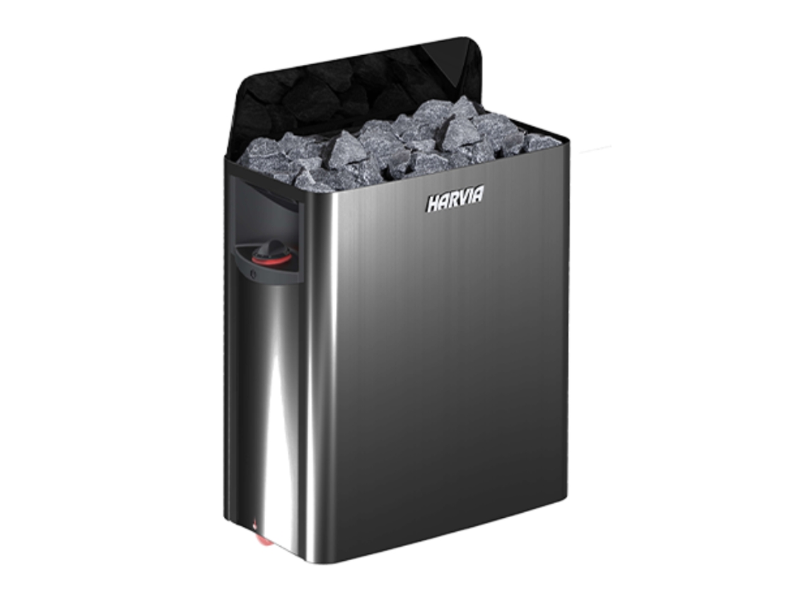 Calentador Eléctrico Pared Acero Negro Para Saunas HARVIA