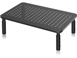 Soporte Monitor Ajustable 3 Niveles Hasta 20 Kg, Negro