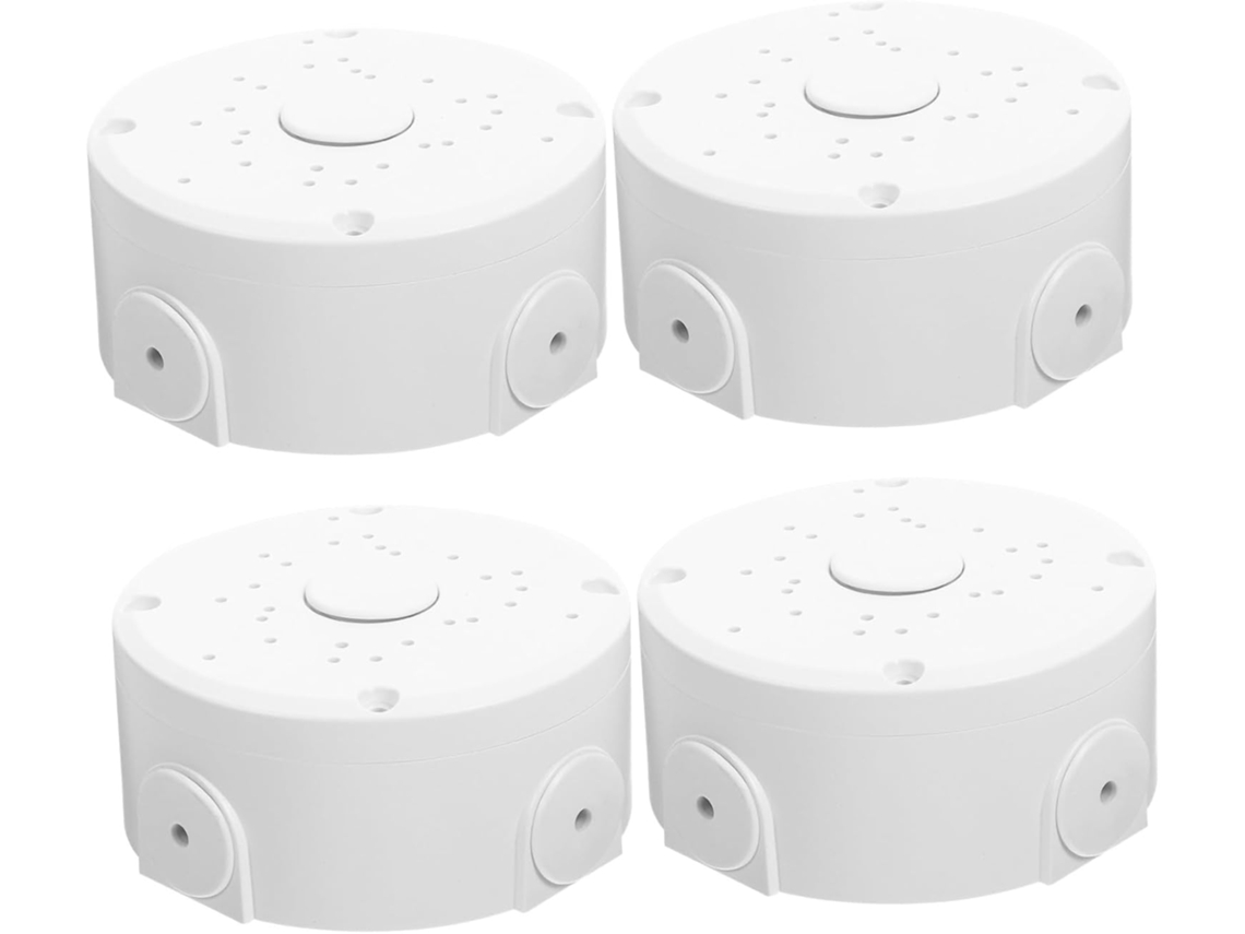 4 Piezas De Plástico Blancas Para Caja De Conexiones Exteriores Para Protección