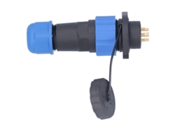 Conector 2026as, fuente de alimentación de aire, impermeable, IP68, brida, enchufe industrial, toma de corriente AC380V 10A, pin SP206