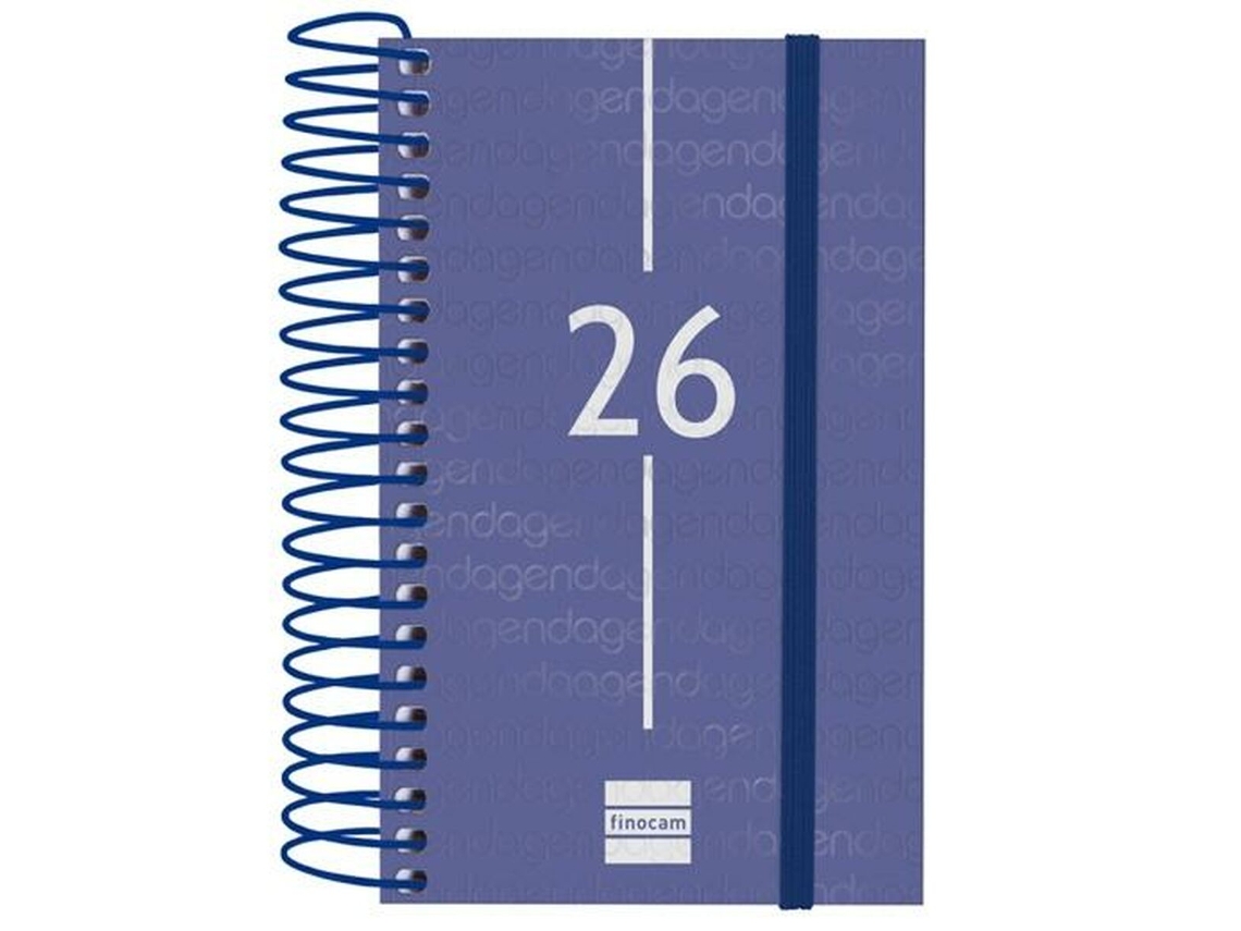 Mini agenda azul Finocam Year 2026 (7,9 x 12,7 cm)