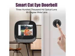 Timbre Inteligente Con Visión Nocturna Y Cámara Tipo Ojo De Gato Para Seguridad Del Hogar (con Batería)