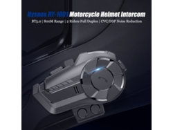 Intercomunicador Para Casco De Motocicleta Hysnox Hy-1001 Bt5.0 800m Ip65 Reducción De Ruido Cvc Dsp
