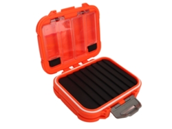 Caja Multifuncional Para Aparejos De Pesca Con Doble Apertura, 4 Lados, Protectora, Impermeable Y A Prueba De Golpes, Color Naranja.