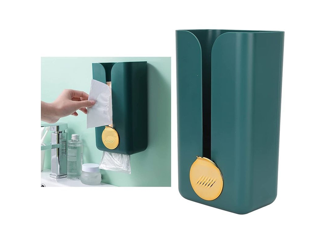 Portarrollos De Papel Higiénico De Pared, Estilo Sencillo, Verde Y Dorado, Caja Abierta Para Guardar El Papel Higiénico.