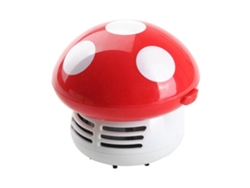 Mini aspiradora de mano con forma de hongo, ideal para escritorios esquineros. Nostalgia88