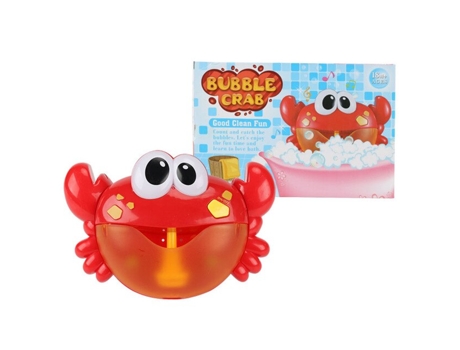 Juguete de Baño de Burbujas de Rana de Plástico Cangrejo Con Caja