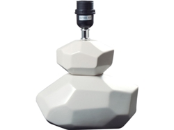 Base para Lámpara de Mesa Monte Gordo 1Xe27 C.23Xl.13Xalt.30Cm Gris FERRIMEX