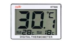 Higrómetro digital KT506, termómetro de interior con actualizaciones de temperatura en tiempo real, ideal para acuarios y peceras.