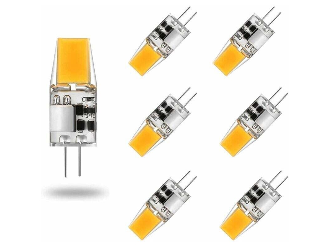 Bombilla Led G4 Ac/dc 12v 5w, Blanco Cálido 3000k, Equivalente A Una Bombilla Estándar.