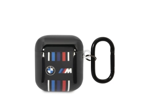 BMW Funda de silicona para Airpods 1 y 2 M Sport Shockproof Negro