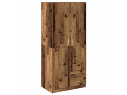 Maison Exclusive - Armario De Madera De Ingeniería Madera Envejecida 80x52x180 Cm