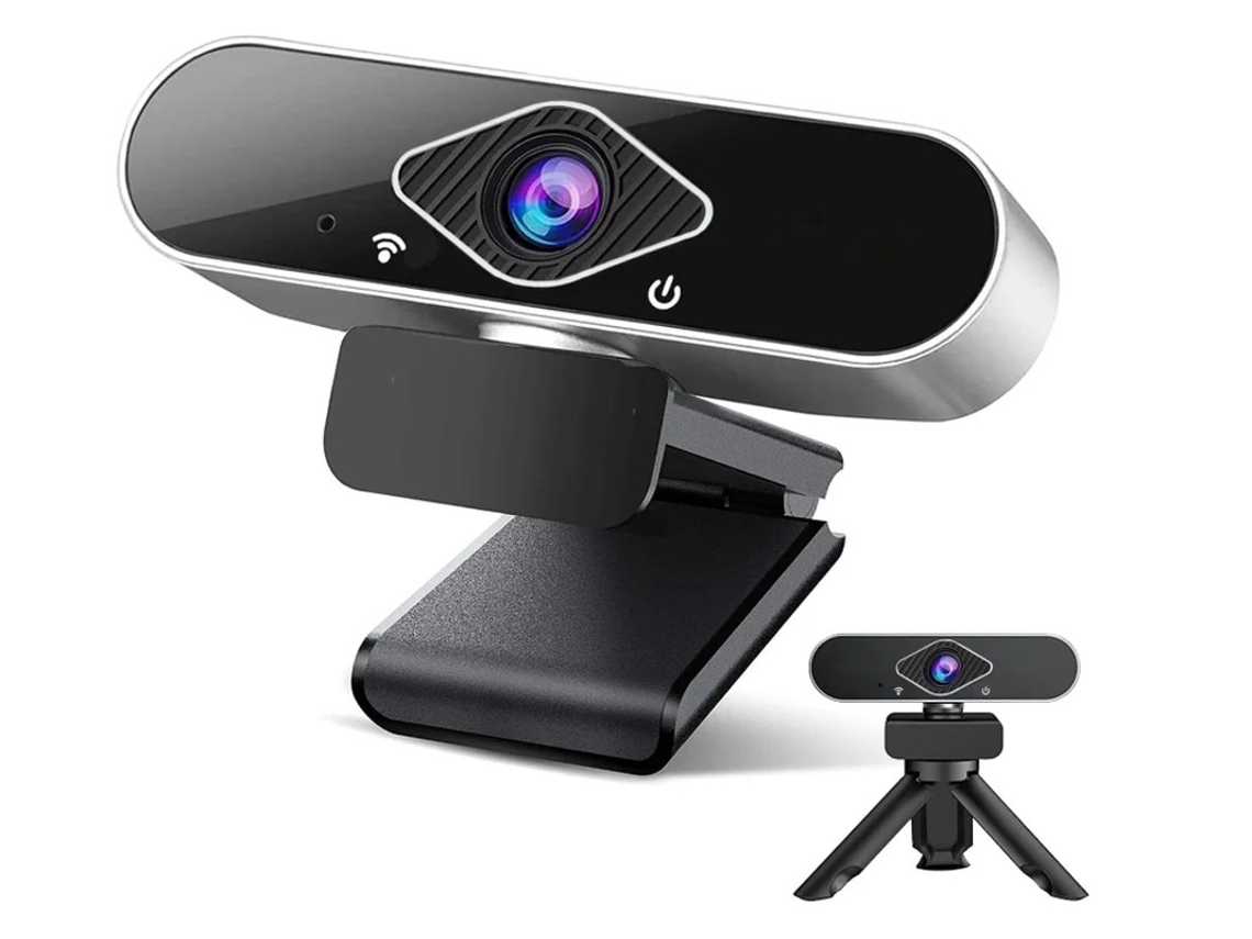 Cámara web Yizhood H9 con micrófono, Full HD 1080p/30 fps, Plug and Play, corrección automática de luz, reducción de ruido, micrófono negro