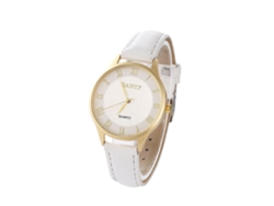 Reloj De Pulsera De Cuarzo Para Mujer Con Perlas De Cristal Verticales Y Brazalete Ovalado De Acero (negro)