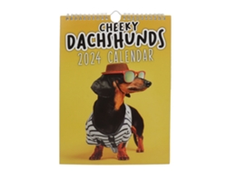 Calendario De Pared 2024 Con Diseño De Perros Y Amplio Espacio Para Escribir: Imágenes Adorables Para La Sala De Estar U Oficina.