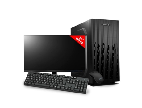 Pc Completo Oficina POWERPRO i101F GTX165-24 - Intel i3 10100F - GTX 1650 - Monitor 24 & Periféricos AURES GAMING REVOLUTION