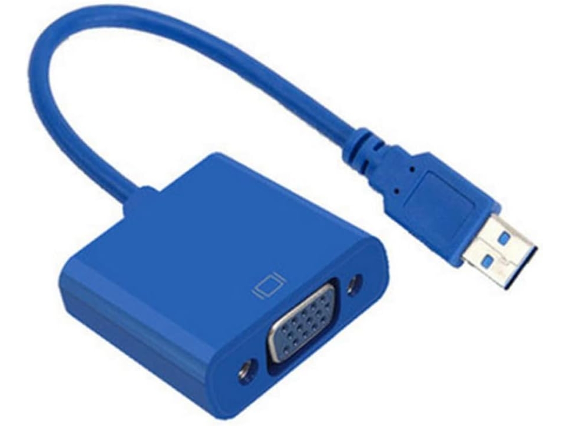 Cable Adaptador Usb A Vga Con Conector Externo Para Monitores Compatibles.