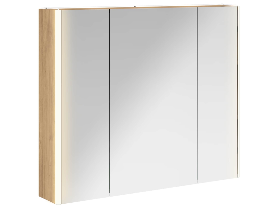 Maison Exclusive - Armario Con Espejo De Baño Roble Artesanal 83,5 X 15,5 X 70 Cm