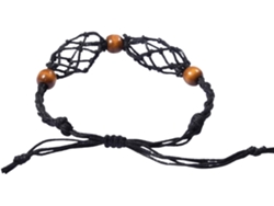 Soporte para pulsera, colgante de cuerda, cordón, piedra hueca, colgante de jaula, collar de joyería de piedra Slowmoose