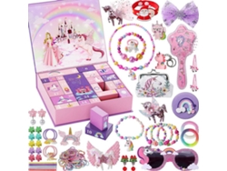 Calendario de Adviento para Niñas, 24 Días, Tema Navideño con Unicornio, El Mejor Regalo para Hijas Aeuzwr