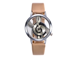Reloj De Cuarzo Morado Con Correa De Cuero Y Esfera Con Efecto Diamante Para Niñas.