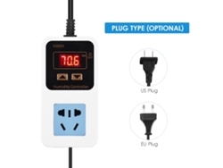 Controlador Electrónico Inteligente De Humedad 110-220v 1500w Con Sensor Y Pantalla Digital