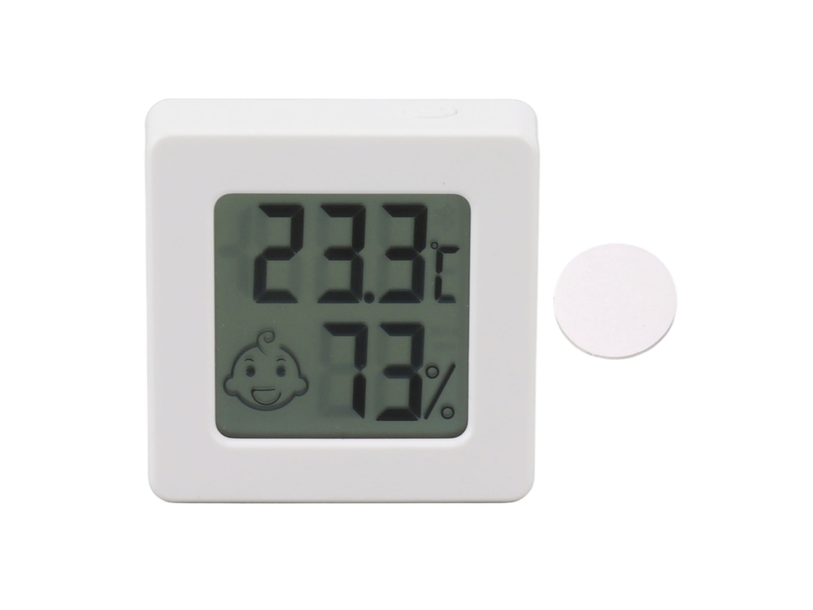 Termómetro higrómetro digital compacto mini para el hogar y la cocina.