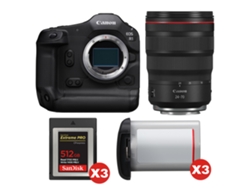 Canon Eos R1 + Rf 24-70mm F/2.8 L Is Usm + 3 Sandisk 512gb Extreme Pro Cfexpress Type B + 3 Canon Lp-e19 + Ebook Pricedirect