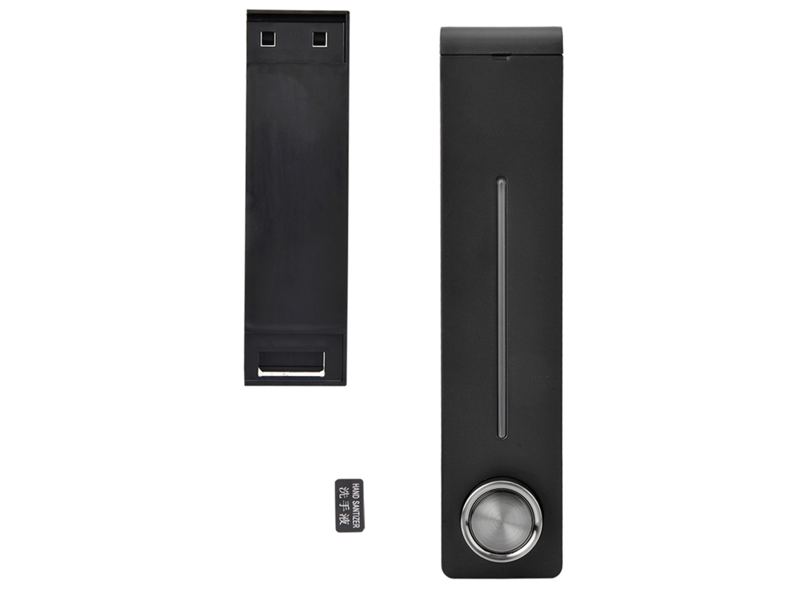 Dispensador De Jabón En Espuma De Pared, 305 Ml, Abs Pp, Negro Mate, Para Baño Y Cocina.
