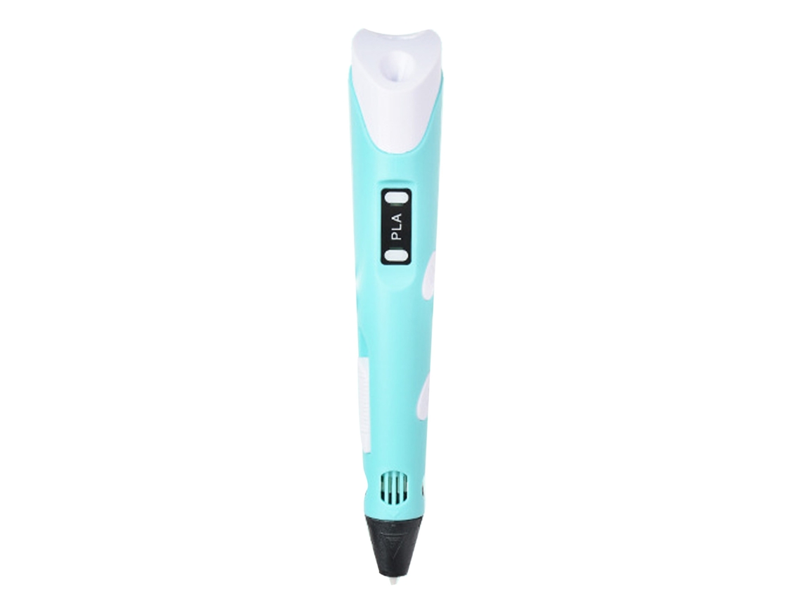 Lápiz 3D USB profesional azul, juguete de regalo para niños