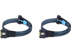 Cable Adaptador 2x Pcie Mcio 5.0 8i A Slimline Sas 4.0 Sff-8654 74p 80cm Con Protección Anti-instrucciones